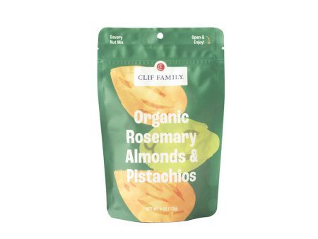 CLIF FAMILY ORGANIC ROSEMARY ALMONDS & PISTACHIOS 4oz Online Hot Sale