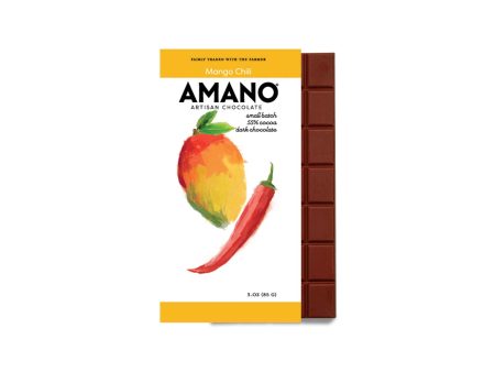 AMANO MANGO CHILI 55% DARK CHOCOLATE 3oz Fashion