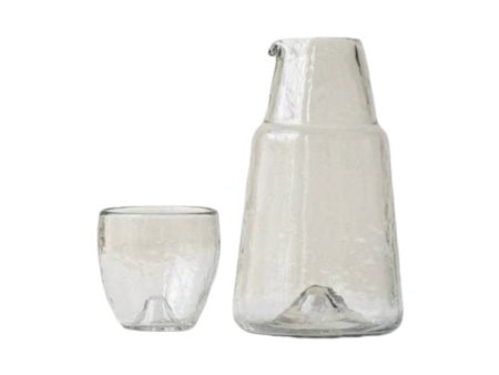 Pebbled Bedside Carafe Set Hot on Sale