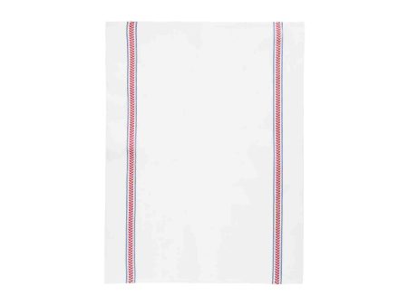 CHARVET EDITIONS EPI TEA TOWEL - WHITE RED Online Sale