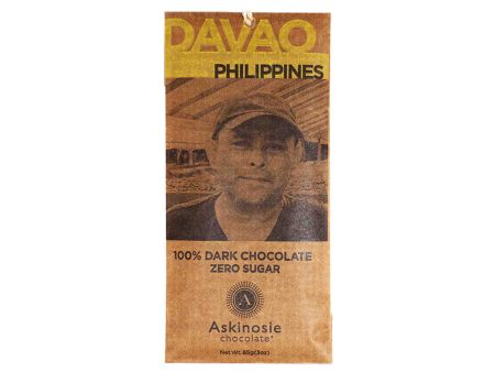 ASKINOSIE DARK ZERO SUGAR 100% CHOCOLATE 85g For Sale