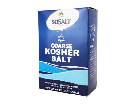 SOSALT COARSE KOSHER SICILIAN SEA SALT 3lb Cheap