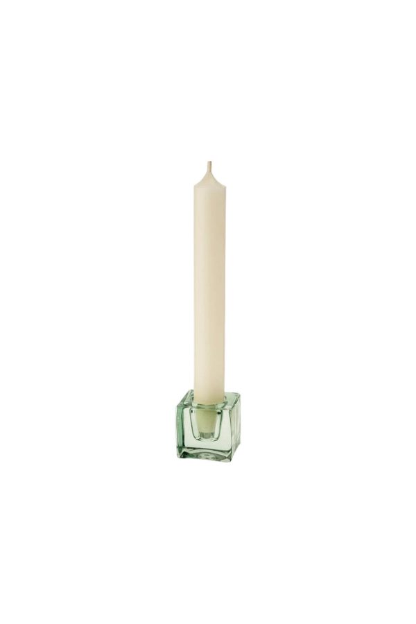 Cube Glass Candle Holder For Sale