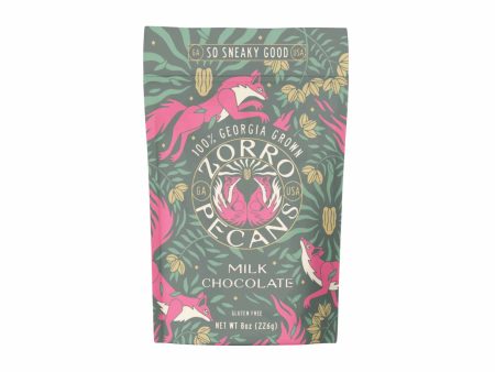 ZORRO GLUTEN FREE MILK CHOCOLATE PECANS 8oz For Cheap