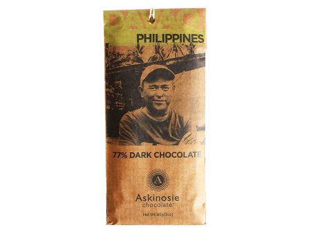 ASKINOSIE PHILIPPINES 77% DARK CHOCOLATE 85g Online now