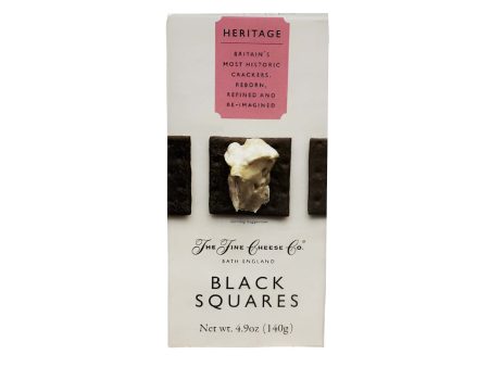 THE FINE CHEESE COMPANY BLACK SQUARE CRACKERS 125g Discount