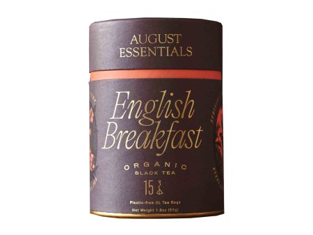 AUGUST ESSENTIALS ENGLISH BREAKFAST ORGanic BLACK TEA 1.8oz Sale