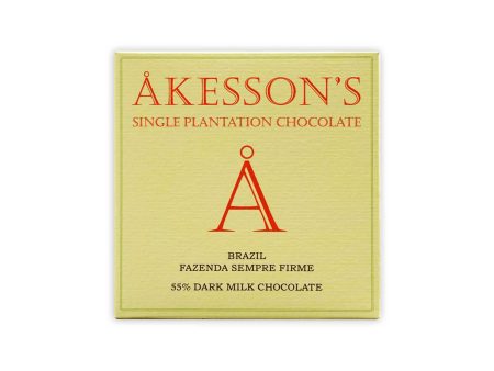 AKESSON S BRAZIL 55% DARK MILK CHOCOLATE 55% 60g Online Sale