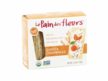 LE PAIN DES FLEURS GLUTEN-FREE QUINOA CRISPBREAD 4.4oz For Discount