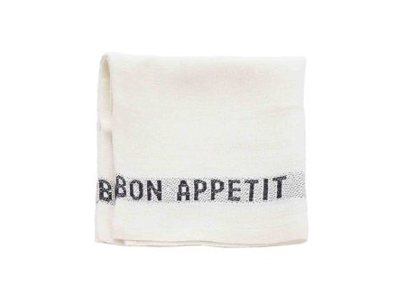 CHARVET EDITIONS BON APPETIT PLACEMAT - WHITE BLACK For Discount