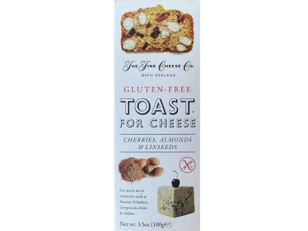 THE FINE CHEESE COMPANY GLUTEN FREE CHERRIES, ALMONDS & LINSEEDS TOAST 100g Online Hot Sale