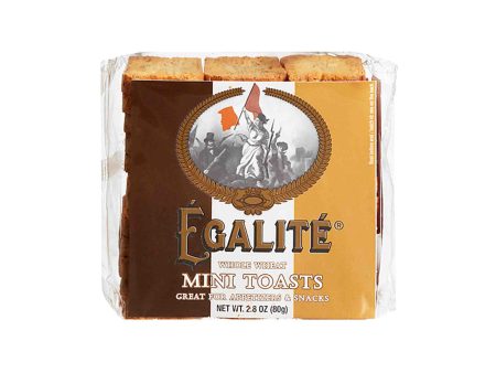 EGALITE WHOLE WHEAT MINI TOASTS 2.8oz Online Sale