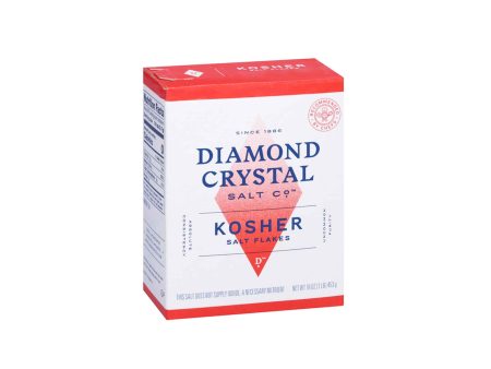 DIAMOND CRYSTAL KOSHER SALT FLAKES 16oz Hot on Sale