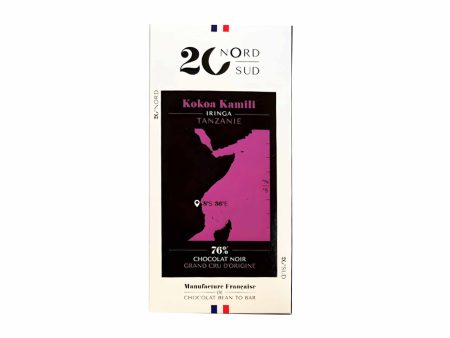 20 NORTH 20 SOUTH KOKOA KAMILI TANZANIE GRAND CRU 76% DARK CHOCOLATE 60g Discount