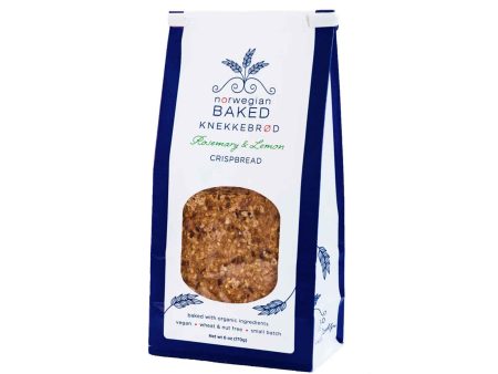 KNEKKEBROD ROSEMARY LEMON CRISPBREAD 6oz For Cheap