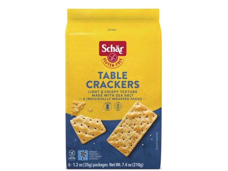 SCHAR GLUTEN FREE TABLE CRACKERS 7.4oz For Discount