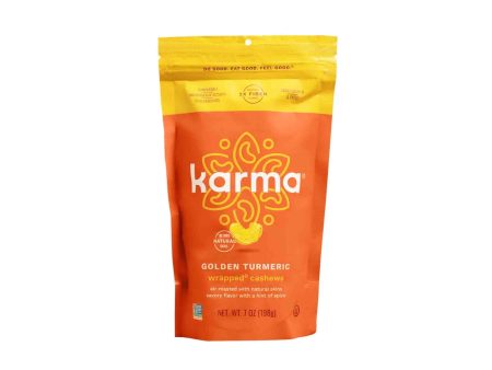 KARMA GOLDEN TURMERIC WRAPPED CASHEWS 7oz Cheap