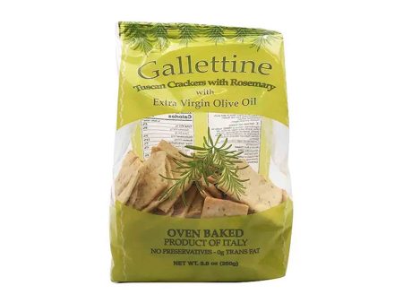 GALLETTINE ROSEMARY & olive oil crackers 250g For Discount