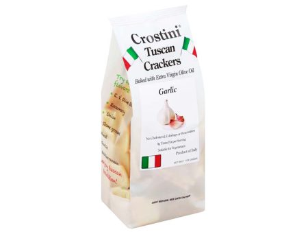 CROSTINI TUSCAN GARLIC CRACKERS 200g Discount