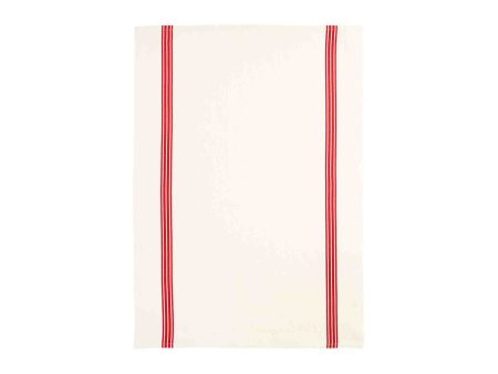 CHARVET EDITIONS PIANO BRUT TEA TOWEL - RED Online now