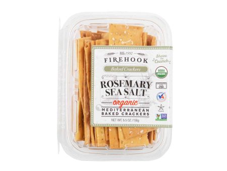 FIREHOOK ROSEMARY SEA SALT CRACKERS 5.5oz For Discount