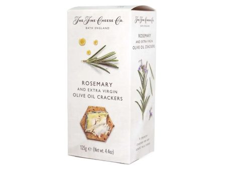 THE FINE CHEESE COMPANY ROSEMARY AND EXTRA VIRGIN OLIVE OIL CRACKERS 125g Supply