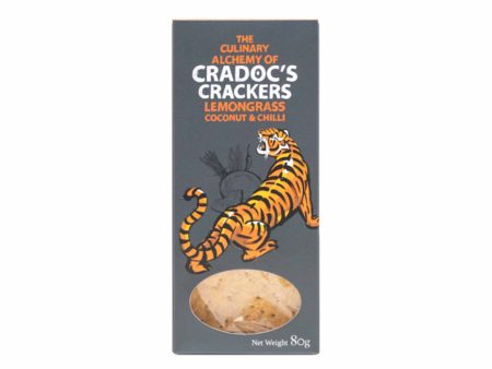 CRADOCS LEMONGRASS COCONUT CHILLI CRACKERS 80g Discount