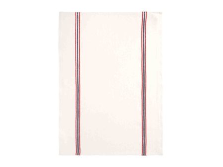 CHARVET EDITIONS TEA TOWEL - WHITE BLUE RED Online Sale