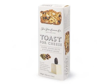 THE FINE CHEESE COMPANY DATES, HAZELNUTS, & PUMPKIN SEEDS TOASTS 3.2oz For Discount