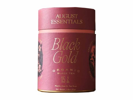 AUGUST ESSENTIALS BLACK GOLD ORGanic BLACK TEA 1.8oz Online Hot Sale