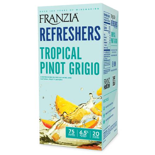 Franzia Refreshers Tropical Pinot Grigio - 3L Online Hot Sale